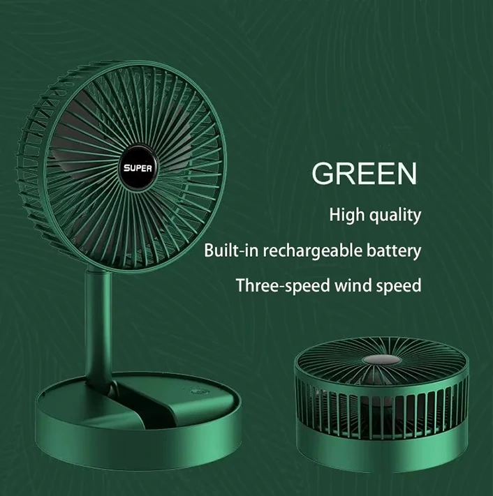 Super Mini Ventilo Rechargeable, Portable et Pliable