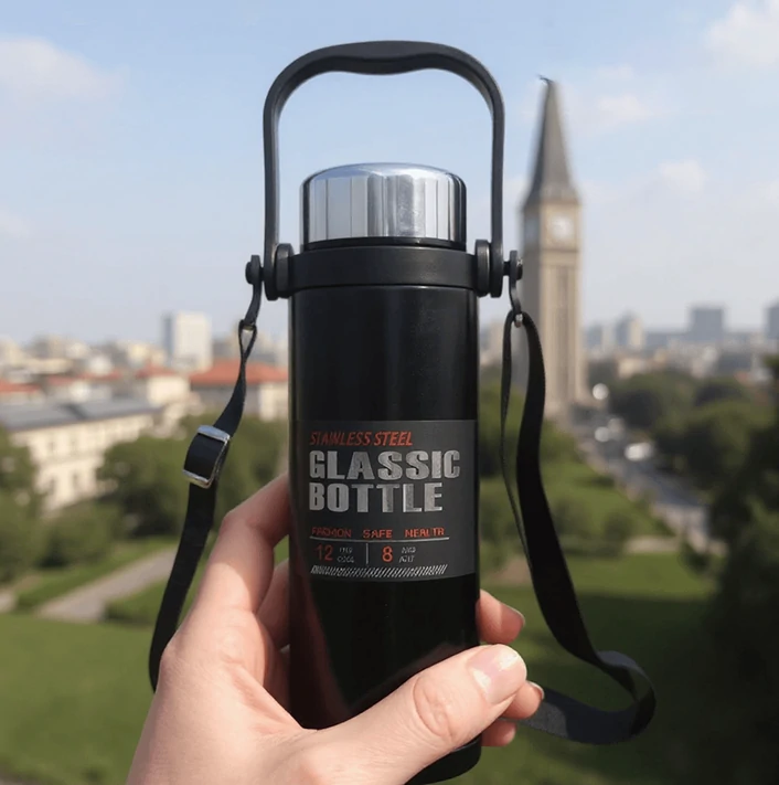 Bouteille 304® Isotherme en Acier Inoxydable : Gardez vos boissons chaudes ou froides - 800ml