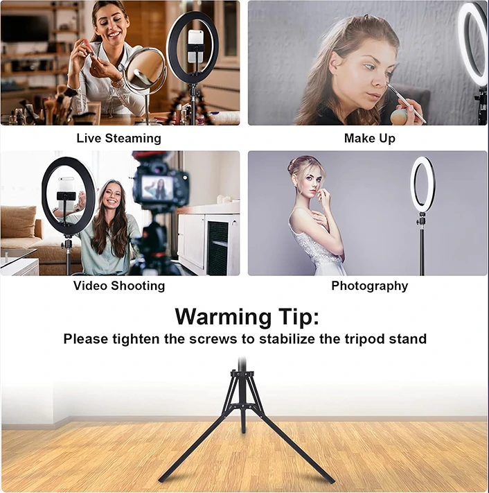 Ring Light Soft LED RGB avec Trepied Long – Lumière flatteuse et colorée pour selfies et vidéos
