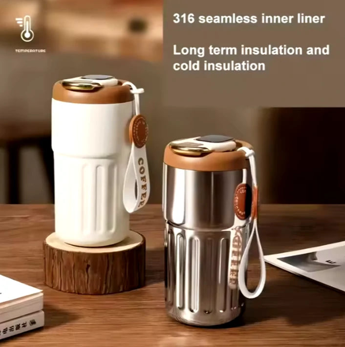 Le Thermos du futur : température affichée en un seul regard