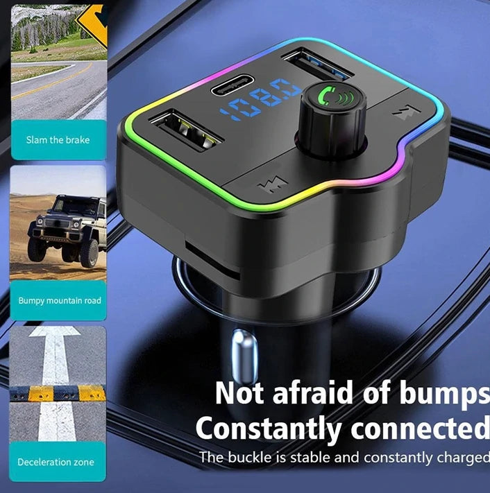 Transmetteur FM Bluetooth Voiture M46 – Transformez votre voiture en station musicale