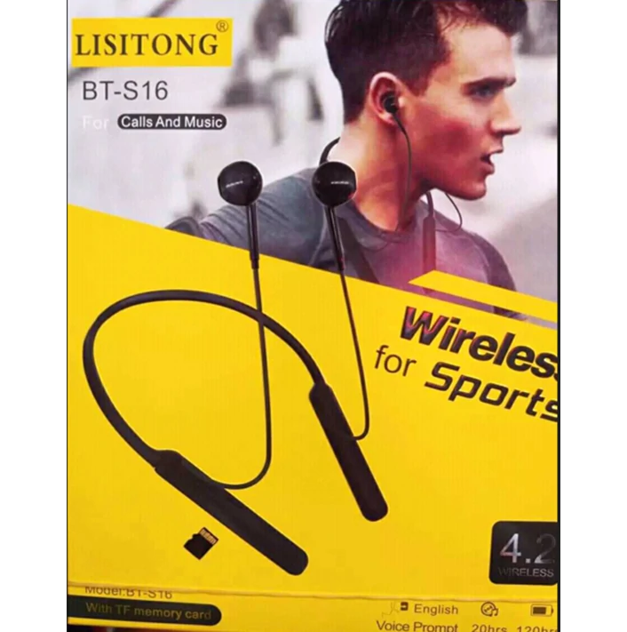 Écouteur du cou BT-S16 – Pour le Sport, la Musique et les Appels