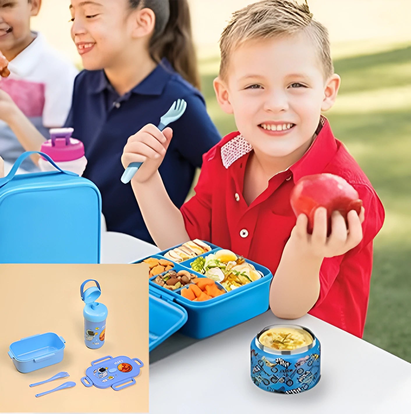 Boîte Benti🍱 Étanche pour Enfants – Repas Sains & Pratiques au Quotidien