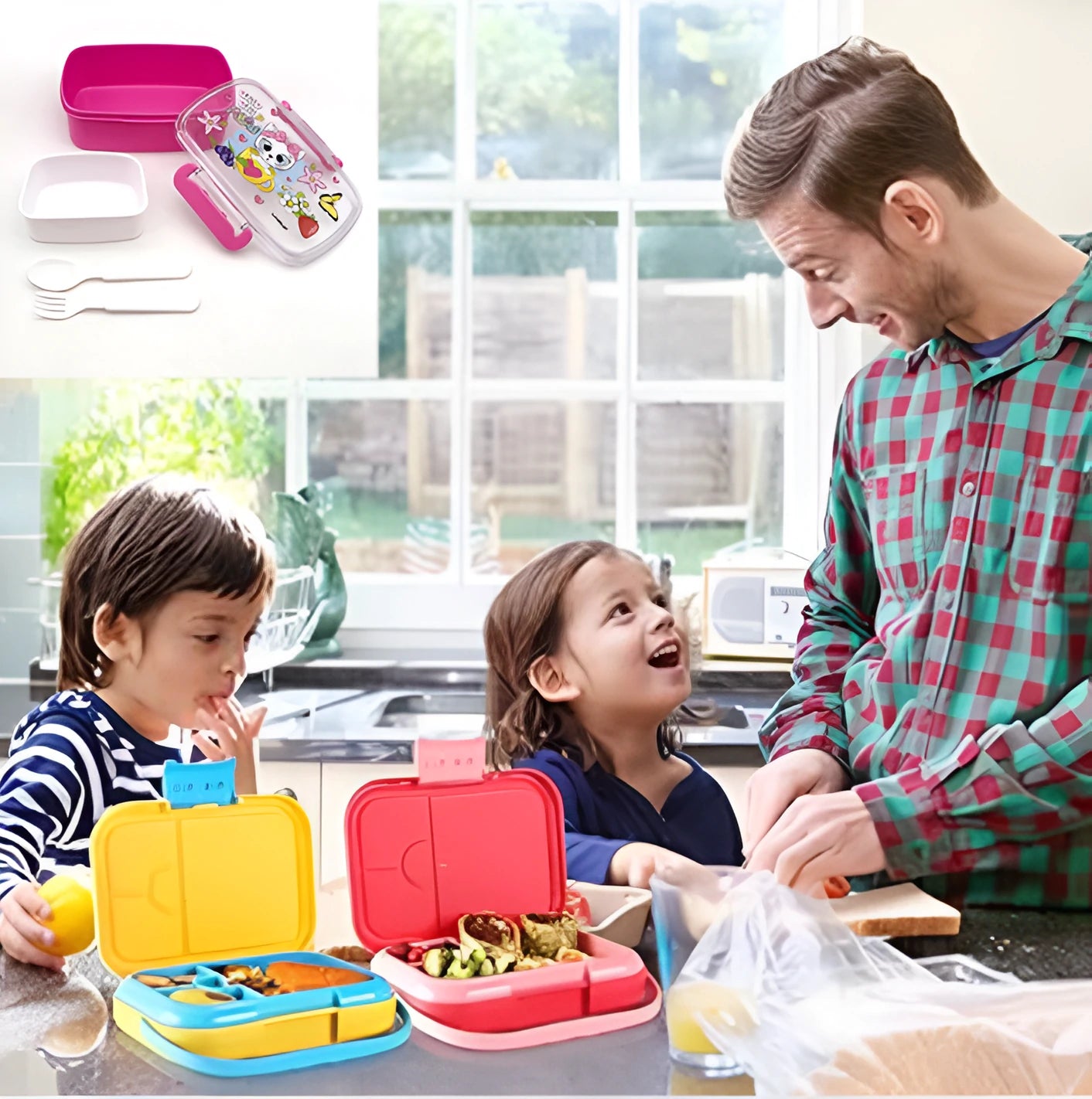 Boîte Benti🍱 Étanche pour Enfants – Repas Sains & Pratiques au Quotidien