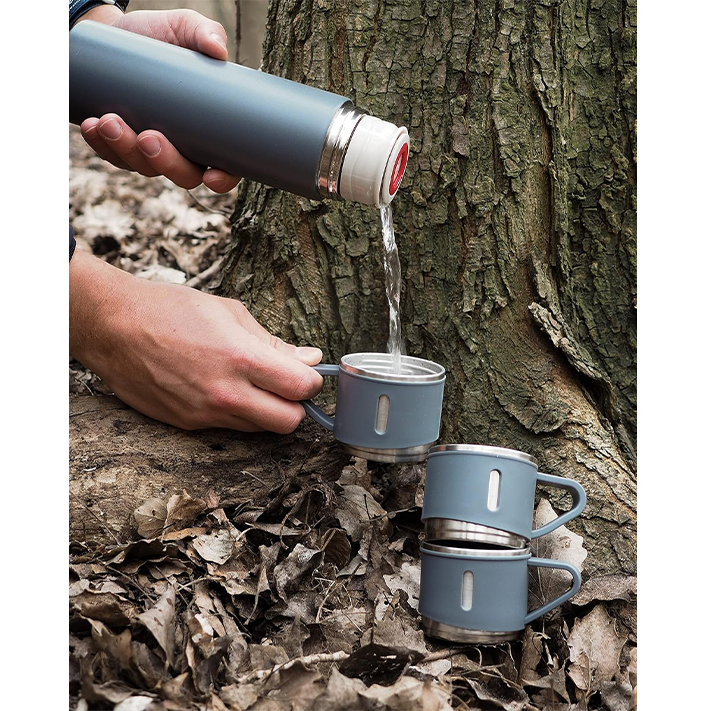 Bouteille Isotherme Vaccum de 500ml + 3 tasses