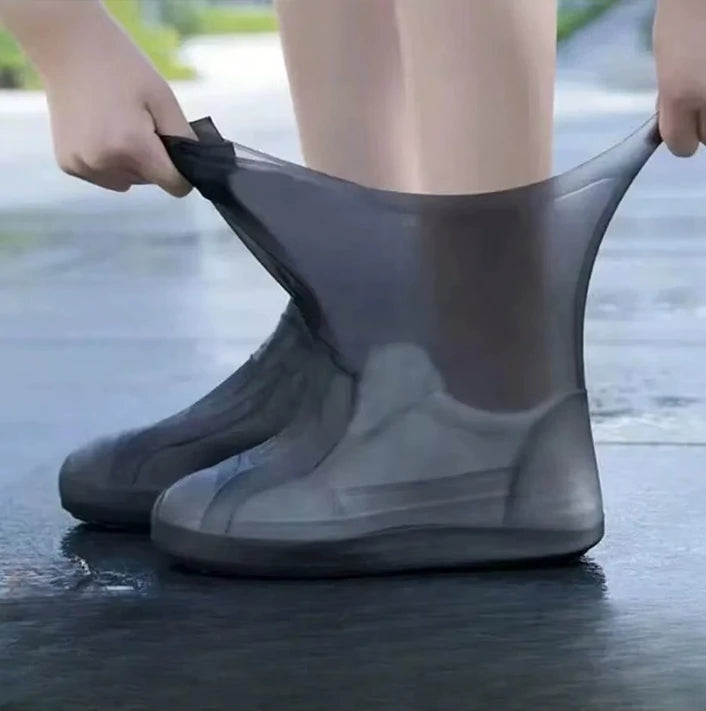 Couvre-chaussures de pluie imperméables réutilisables en Silicone (un paire 1x2)