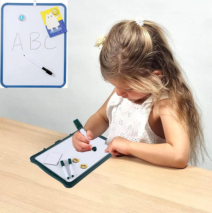 Magnetic White Board _Tableau blanc effaçable à sec pour l'école, la maison, le bureau, l'apprentissage à distance