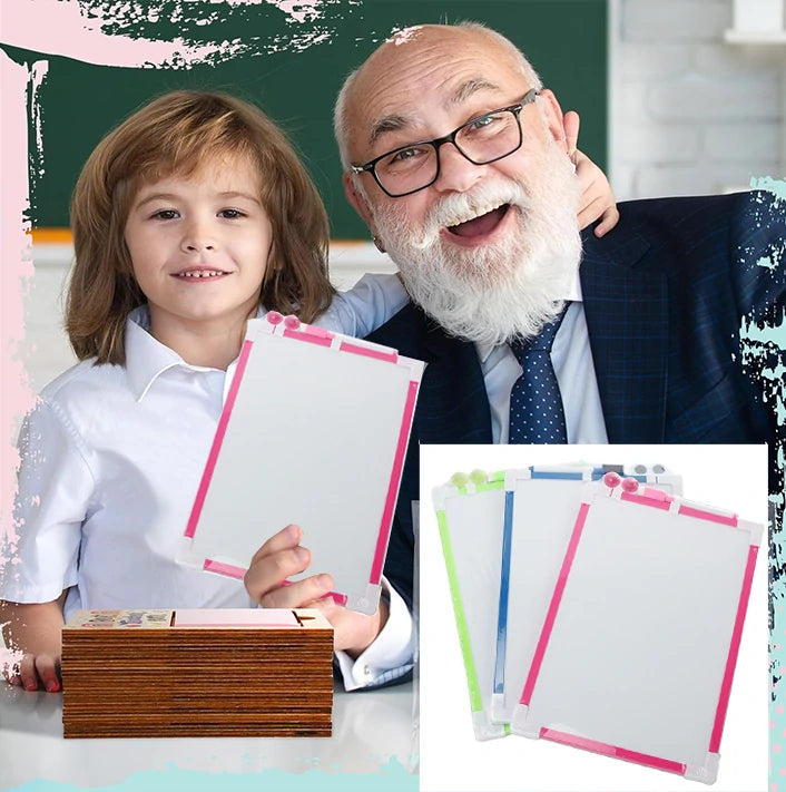 Magnetic White Board _Tableau blanc effaçable à sec pour l'école, la maison, le bureau, l'apprentissage à distance