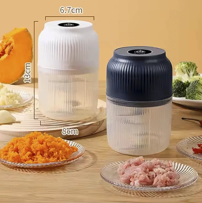Mini Hachoir à ail et légumes rechargeable - Facile à utiliser et portable