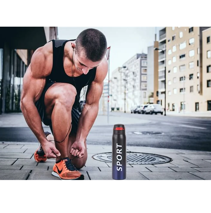 VACCUM CREATIVE EN ACIER INOXYDABLE SPORT - 750ml Garde vos Boissons Chaudes & Fraîches