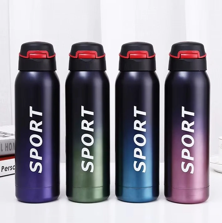 VACCUM CREATIVE EN ACIER INOXYDABLE SPORT - 750ml Garde vos Boissons Chaudes & Fraîches