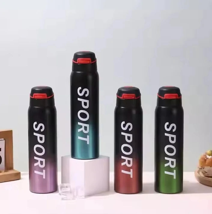 VACCUM CREATIVE EN ACIER INOXYDABLE SPORT - 750ml Garde vos Boissons Chaudes & Fraîches