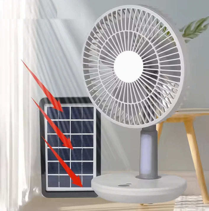 Ventilateur de table rechargeable 6 pouces – Silencieux, compact et polyvalent