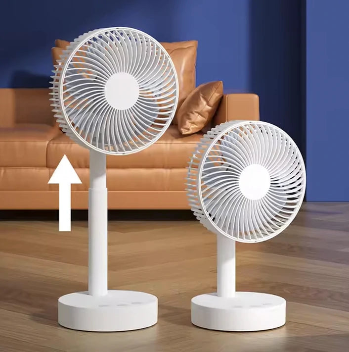 Ventilateur de table rechargeable 6 pouces – Silencieux, compact et polyvalent