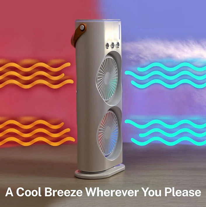 Ventilo climatiseur, portable et conditionnement de l'air lumineux