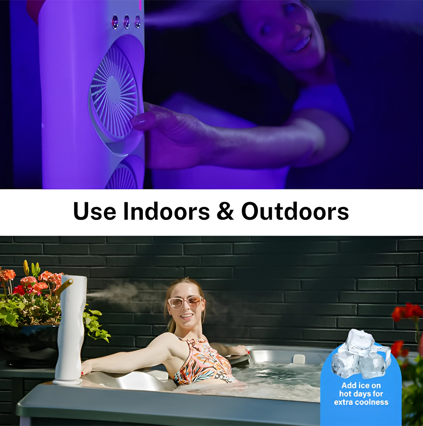 Ventilo climatiseur, portable et conditionnement de l'air lumineux