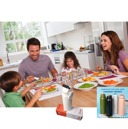 Gourde BAOL pour Bureau ou École avec paille : Garde fraîches et chaud vos boissons - 830ml