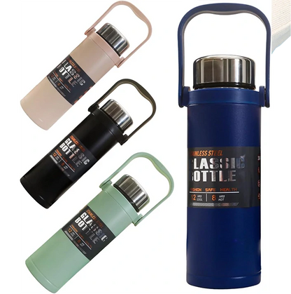 Bouteille 304® Isotherme en Acier Inoxydable : Gardez vos boissons chaudes ou froides - 800ml