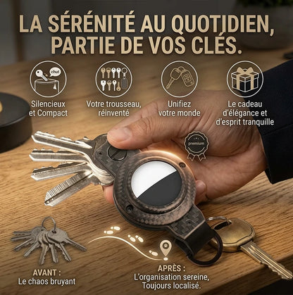CléTrack™ – Organisateur de Clés avec Support AirTag
