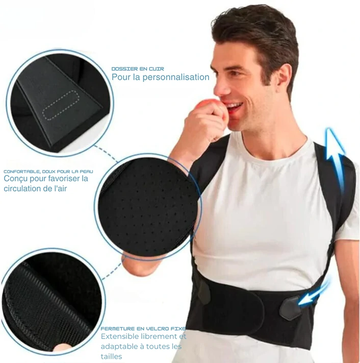 Correcteur Posture Pro – Redressez-vous avec confort et élégance Tafinet