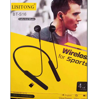 Écouteur du cou BT-S16 – Pour le Sport, la Musique et les Appels