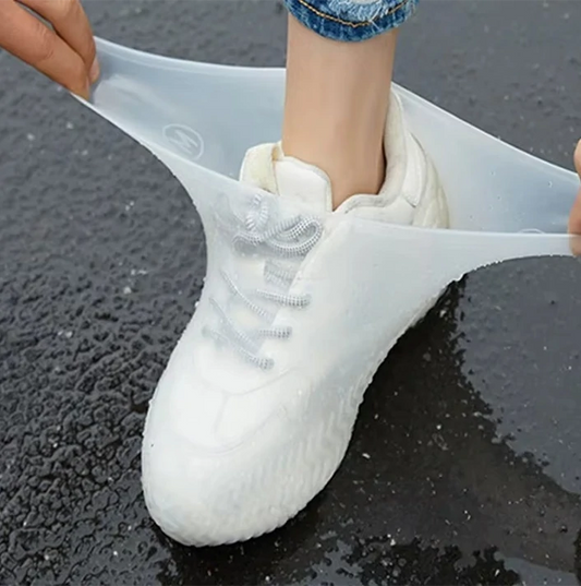 Couvre-chaussures de pluie imperméables réutilisables en Silicone (un paire 1x2)