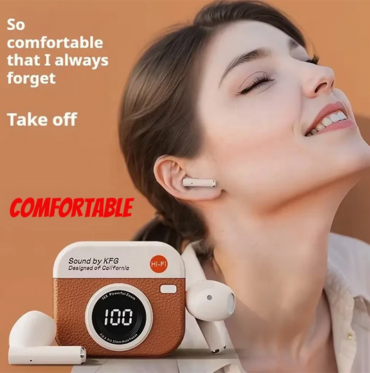 Generic Ecouteurs sans fil retro Caméra - stylé et moderne