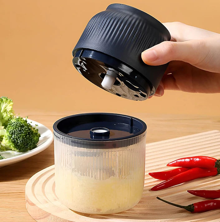 Mini Hachoir à ail et légumes rechargeable - Facile à utiliser et portable