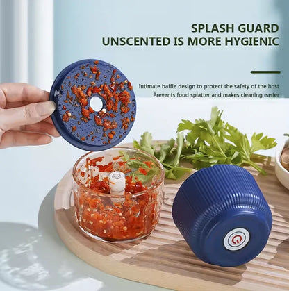 Mini Hachoir à ail et légumes rechargeable - Facile à utiliser et portable