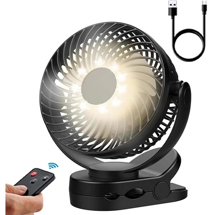 Ventilateur rechargeable à l'air frais- Compact, lumineux et polyvalent