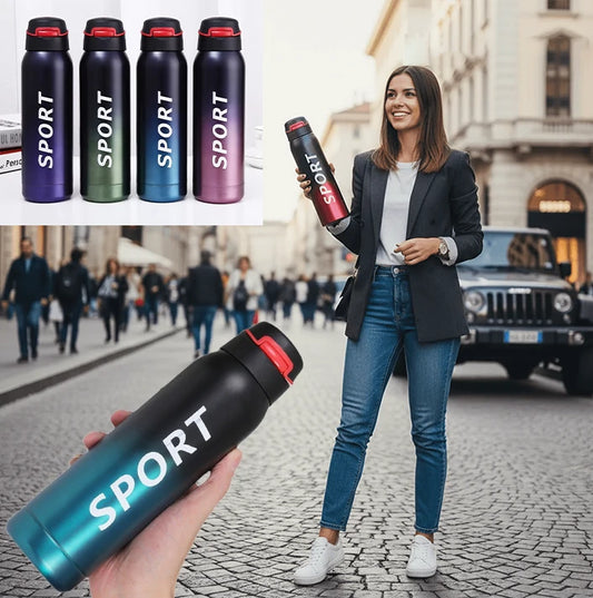 VACCUM CREATIVE EN ACIER INOXYDABLE SPORT - 750ml Garde vos Boissons Chaudes & Fraîches